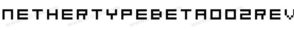 NetherTypeBeta002Reverse-1pq4字体转换