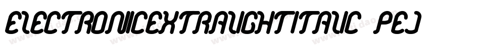 ElectronicExtralightItalic-pejd字体转换