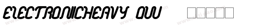 ElectronicHeavy-qW61字体转换