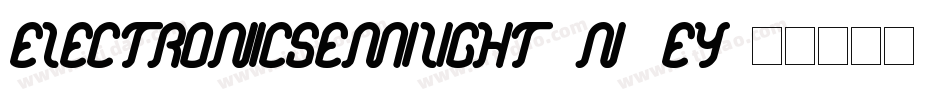 ElectronicSemilight-n5EY字体转换