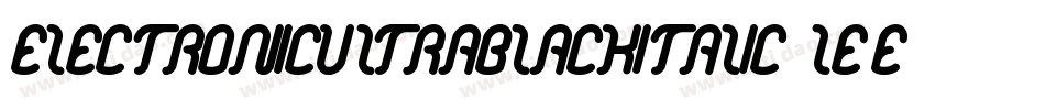 ElectronicUltrablackItalic-leEe字体转换
