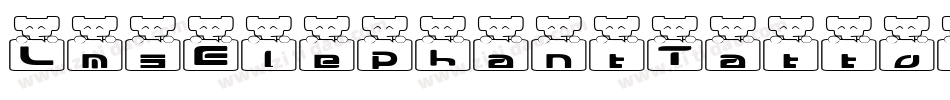LmsElephantTattoo-ngm0字体转换