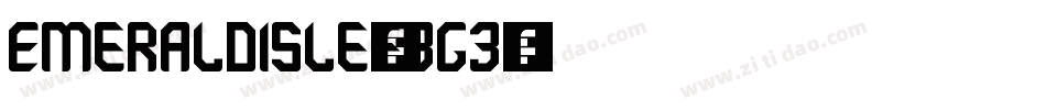 EmeraldIsle-e3G3字体转换