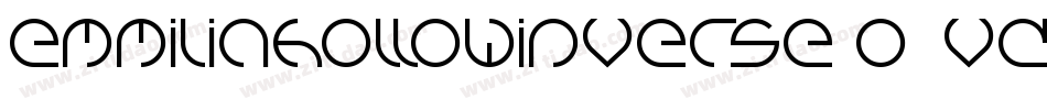EmmiliaHollowInverse-O8Vd字体转换