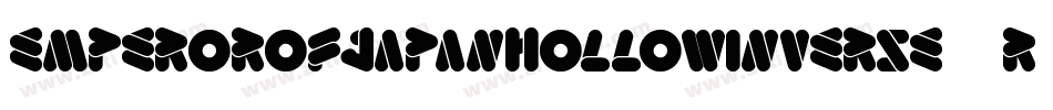 EmperorOfJapanHollowInverse-6rjx字体转换
