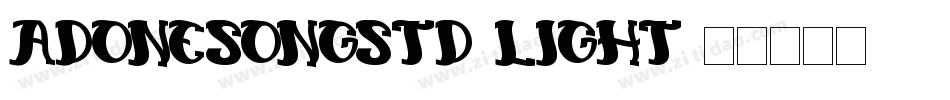 AdoneSongStd-Light字体转换