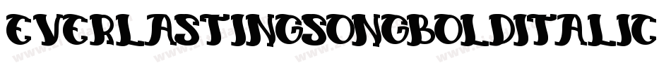 EverlastingSongBoldItalic-8KZz字体转换