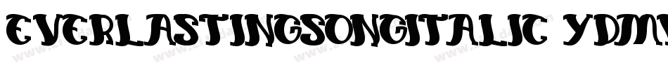 EverlastingSongItalic-YdMv字体转换