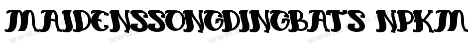 MaidensSongDingbats-nPKM字体转换