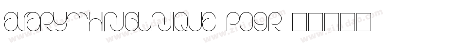 EverythingUnique-po9r字体转换
