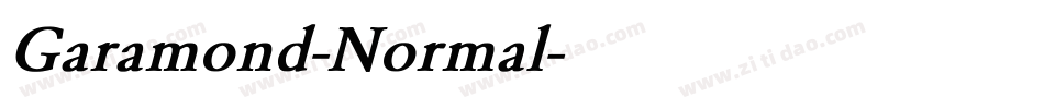 Garamond-Normal字体转换