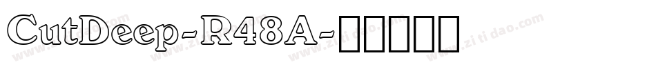 CutDeep-R48A字体转换