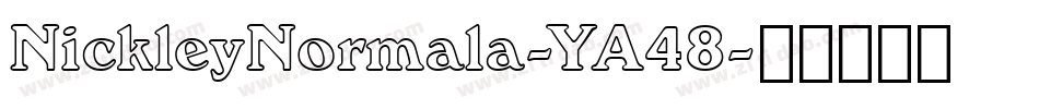 NickleyNormala-YA48字体转换