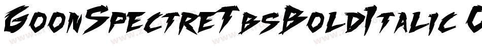GoonSpectreTbsBoldItalic-Oq9P字体转换