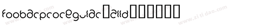 FoobarproRegular-zlLD字体转换