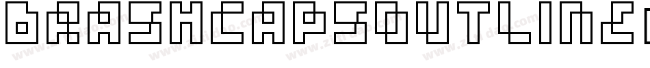 BrashCapsOutline字体转换