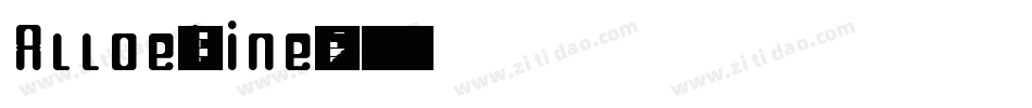Alloe-Line-2字体转换