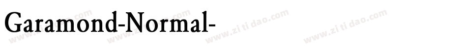 Garamond-Normal字体转换