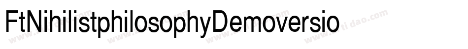 FtNihilistphilosophyDemoversion-ayxR字体转换