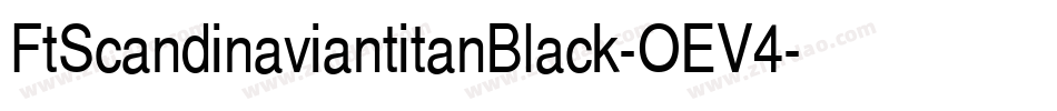 FtScandinaviantitanBlack-OEV4字体转换