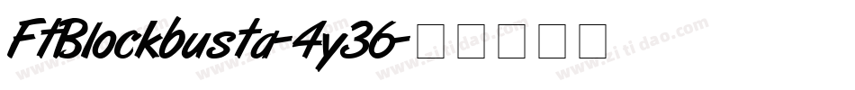 FtBlockbusta-4y36字体转换