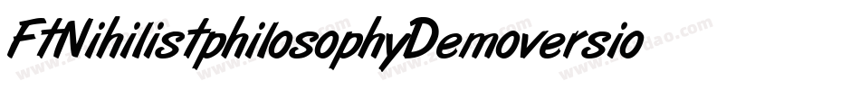 FtNihilistphilosophyDemoversion-ayxR字体转换