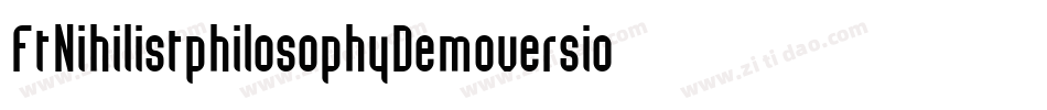 FtNihilistphilosophyDemoversion-ayxR字体转换