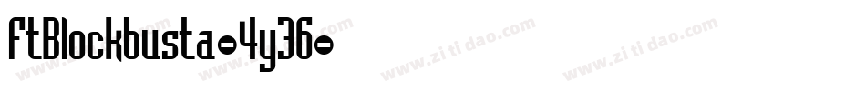 FtBlockbusta-4y36字体转换