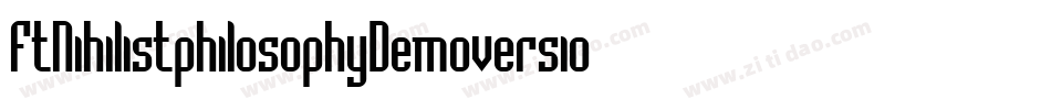 FtNihilistphilosophyDemoversion-ayxR字体转换