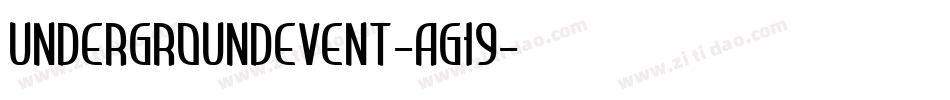 Undergroundevent-aG19字体转换