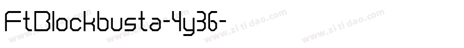 FtBlockbusta-4y36字体转换
