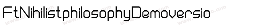 FtNihilistphilosophyDemoversion-ayxR字体转换