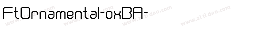 FtOrnamental-oxBA字体转换