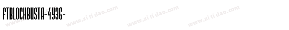FtBlockbusta-4y36字体转换