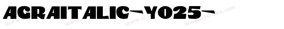 AgraItalic-yo25字体转换