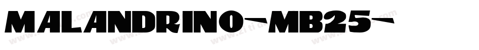 Malandrino-mB25字体转换