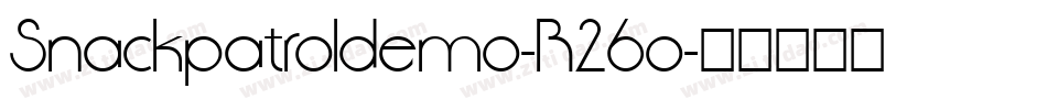 Snackpatroldemo-R26o字体转换