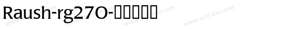 Raush-rg27O字体转换
