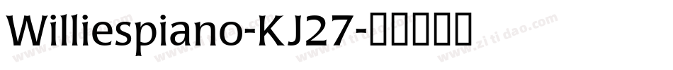 Williespiano-KJ27字体转换