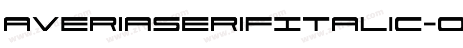 AveriaserifItalic-o33A字体转换
