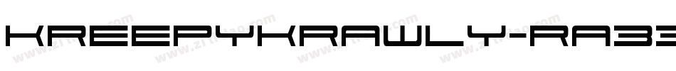 KreepyKrawly-RA33字体转换