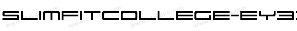 SlimfitCollege-eY33字体转换