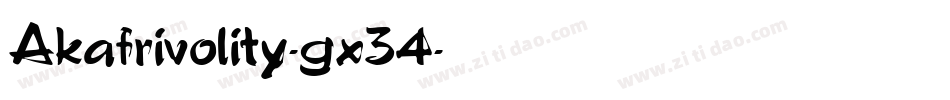 Akafrivolity-gx34字体转换