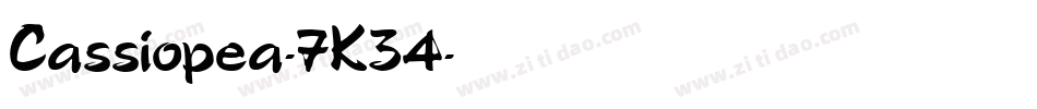 Cassiopea-7K34字体转换