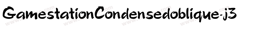 GamestationCondensedoblique-j34j字体转换