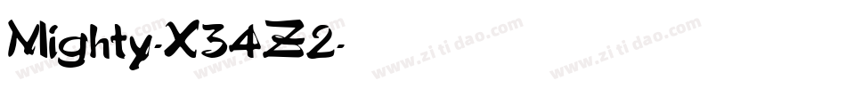 Mighty-X34Z2字体转换