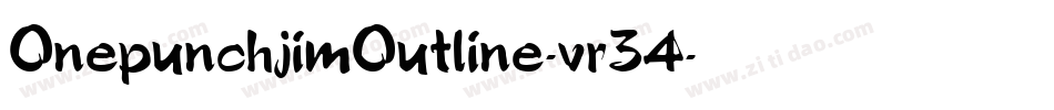 OnepunchjimOutline-vr34字体转换