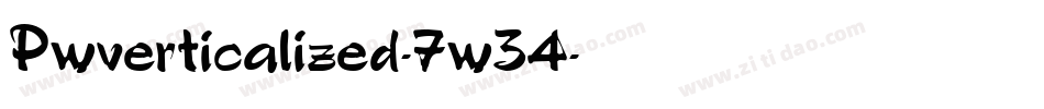 Pwverticalized-7w34字体转换