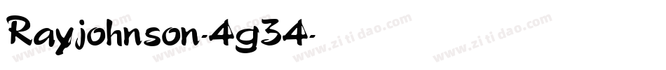 Rayjohnson-4g34字体转换