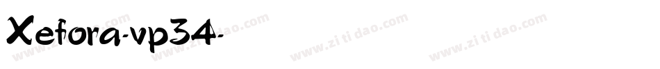 Xefora-vp34字体转换